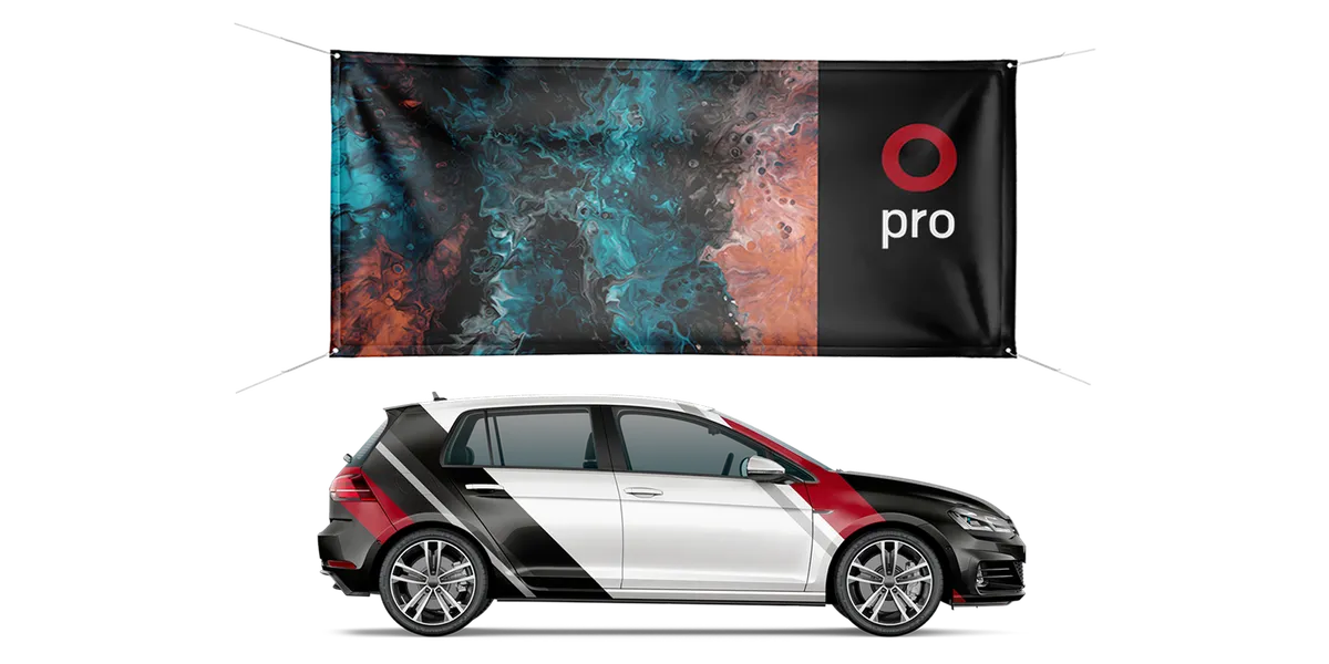 Soportes publicitarios de gran formato impresos para eventos y escaparates en Cataluña